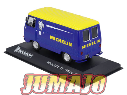 MICH18 voiture 1/43 IXO altaya MICHELIN : PEUGEOT J7 Pneu X