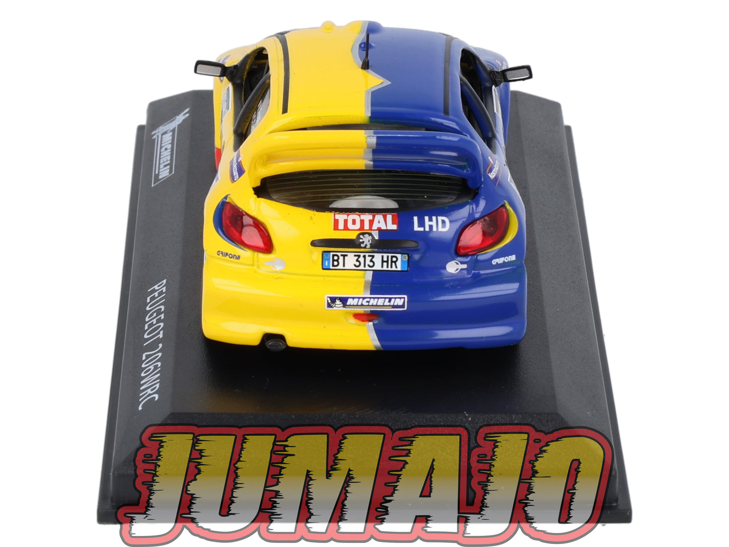 MICH41 voiture 1/43 IXO altaya MICHELIN : PEUGEOT 206 WRC #46 V.Rossi