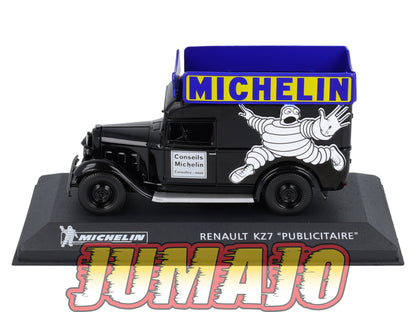 MICH42 voiture 1/43 IXO altaya MICHELIN : RENAULT KZ7 Publicitaire