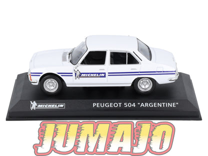 MICH46 voiture 1/43 IXO altaya MICHELIN PEUGEOT 504 Argentine
