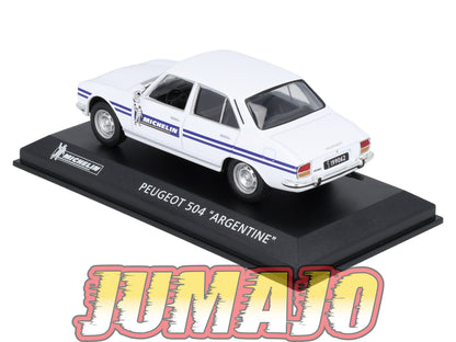 MICH46 voiture 1/43 IXO altaya MICHELIN PEUGEOT 504 Argentine