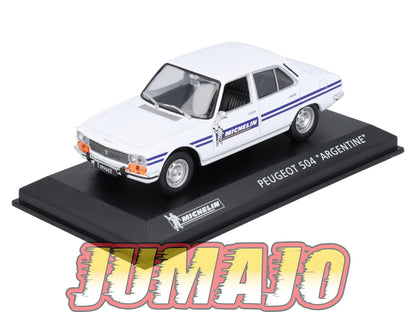 MICH46 voiture 1/43 IXO altaya MICHELIN PEUGEOT 504 Argentine