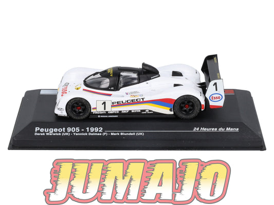 MS17 1/43 IXO Altaya 24H Le mans PEUGEOT 905 WINNER 1992 D Warwick #1