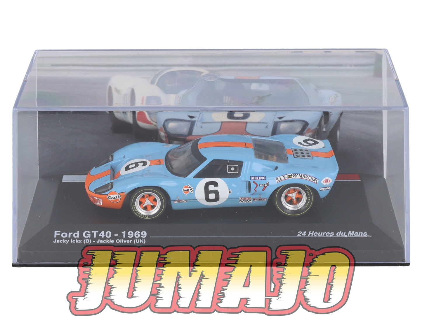 MS18 1/43 IXO Altaya 24H du Mans FORD GT40 J.Ickx 1969 #6