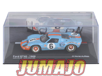 MS18 1/43 IXO Altaya 24H du Mans FORD GT40 J.Ickx 1969 #6