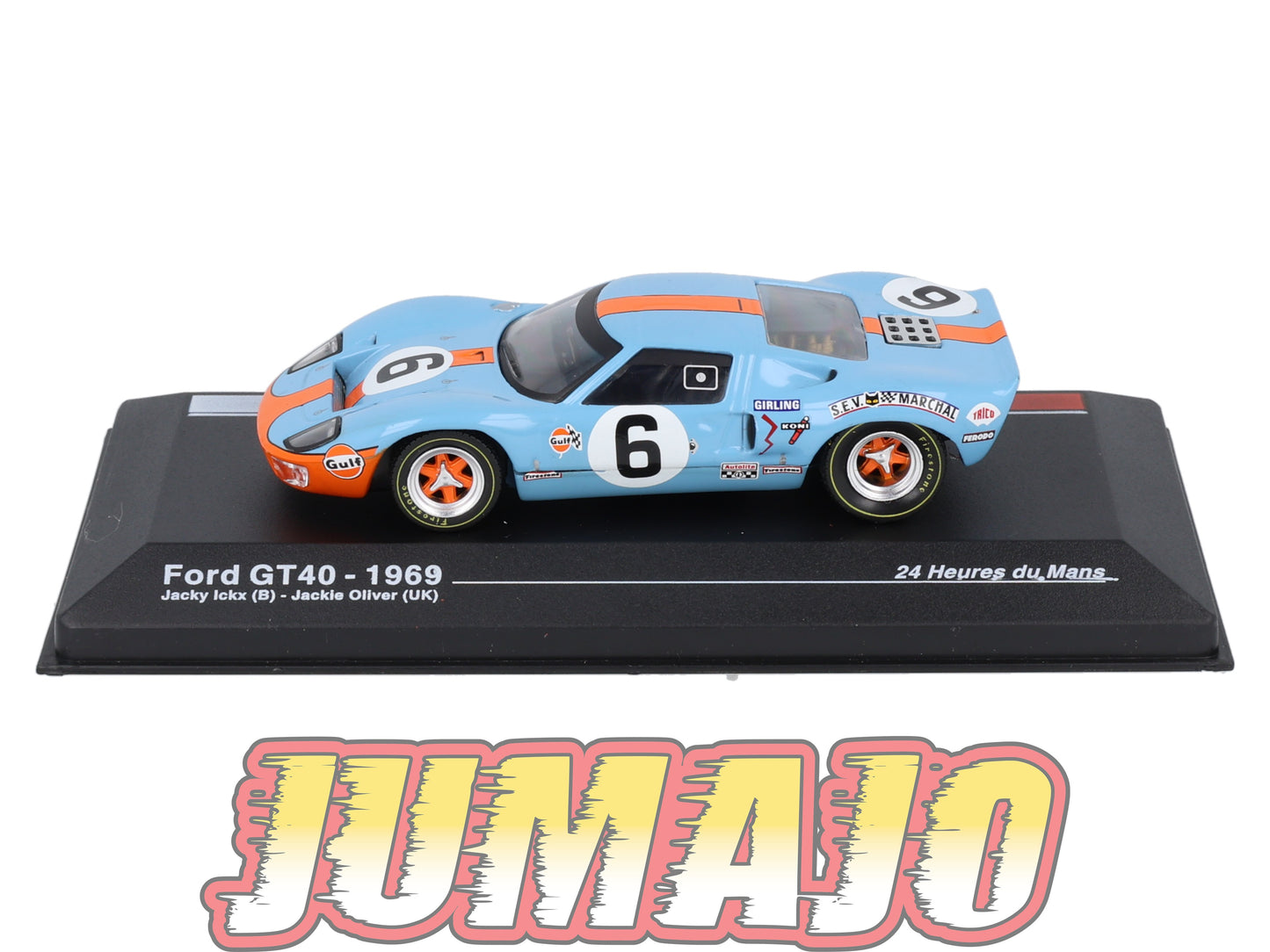 MS18 1/43 IXO Altaya 24H du Mans FORD GT40 J.Ickx 1969 #6