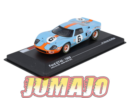 MS18 1/43 IXO Altaya 24H du Mans FORD GT40 J.Ickx 1969 #6