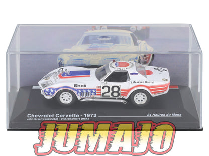 MS26 1/43 IXO Altaya 24H Du Mans CHEVROLET Corvette J.Greenwood 1972 #28