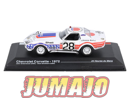 MS26 1/43 IXO Altaya 24H Du Mans CHEVROLET Corvette J.Greenwood 1972 #28