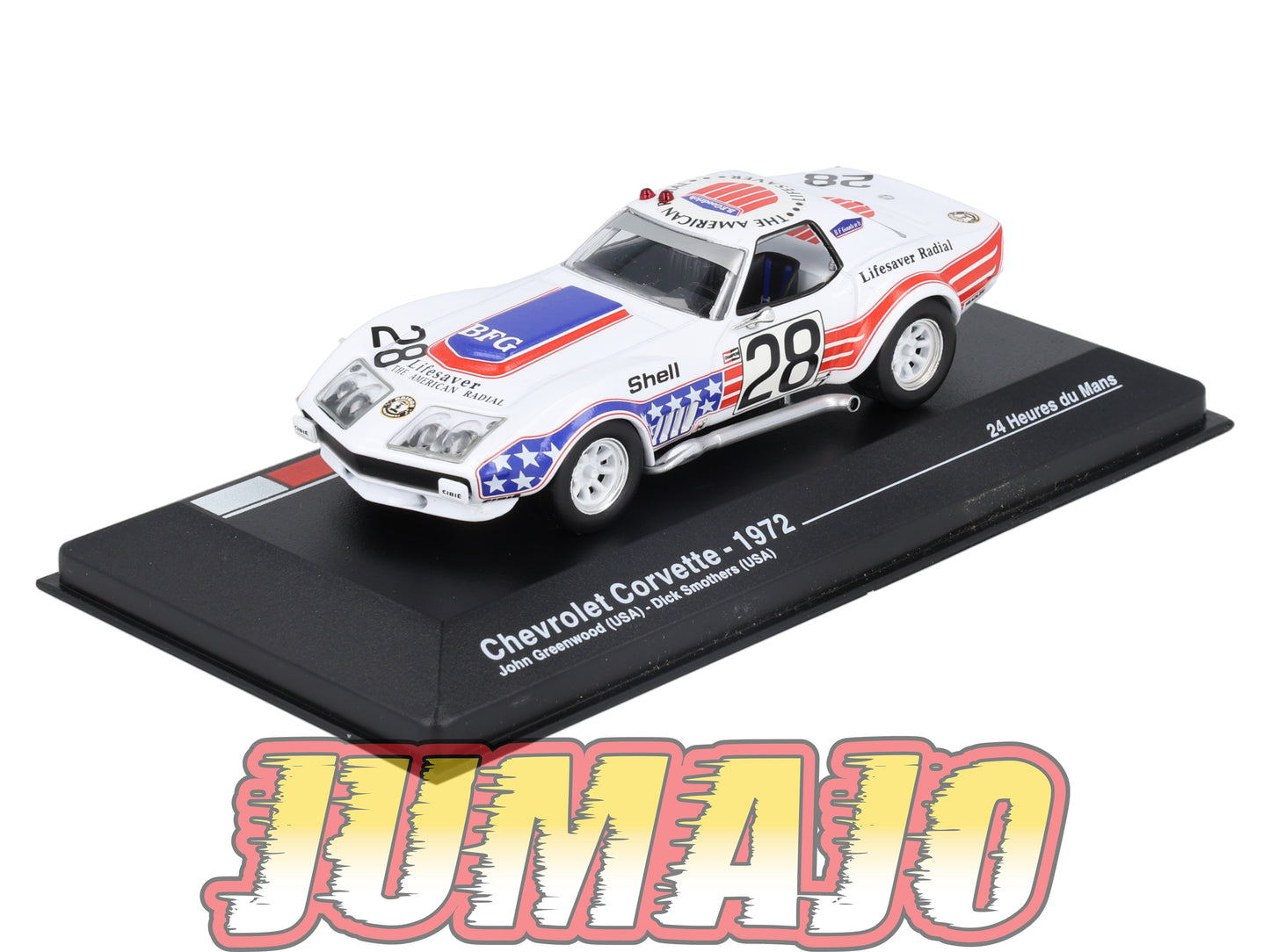 MS26 1/43 IXO Altaya 24H Du Mans CHEVROLET Corvette J.Greenwood 1972 #28