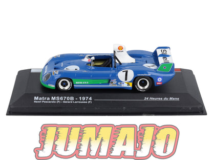 MS2 1/43 IXO Altaya 24H Le mans MATRA MS670B WINNER 1974 H.Pescarolo #7