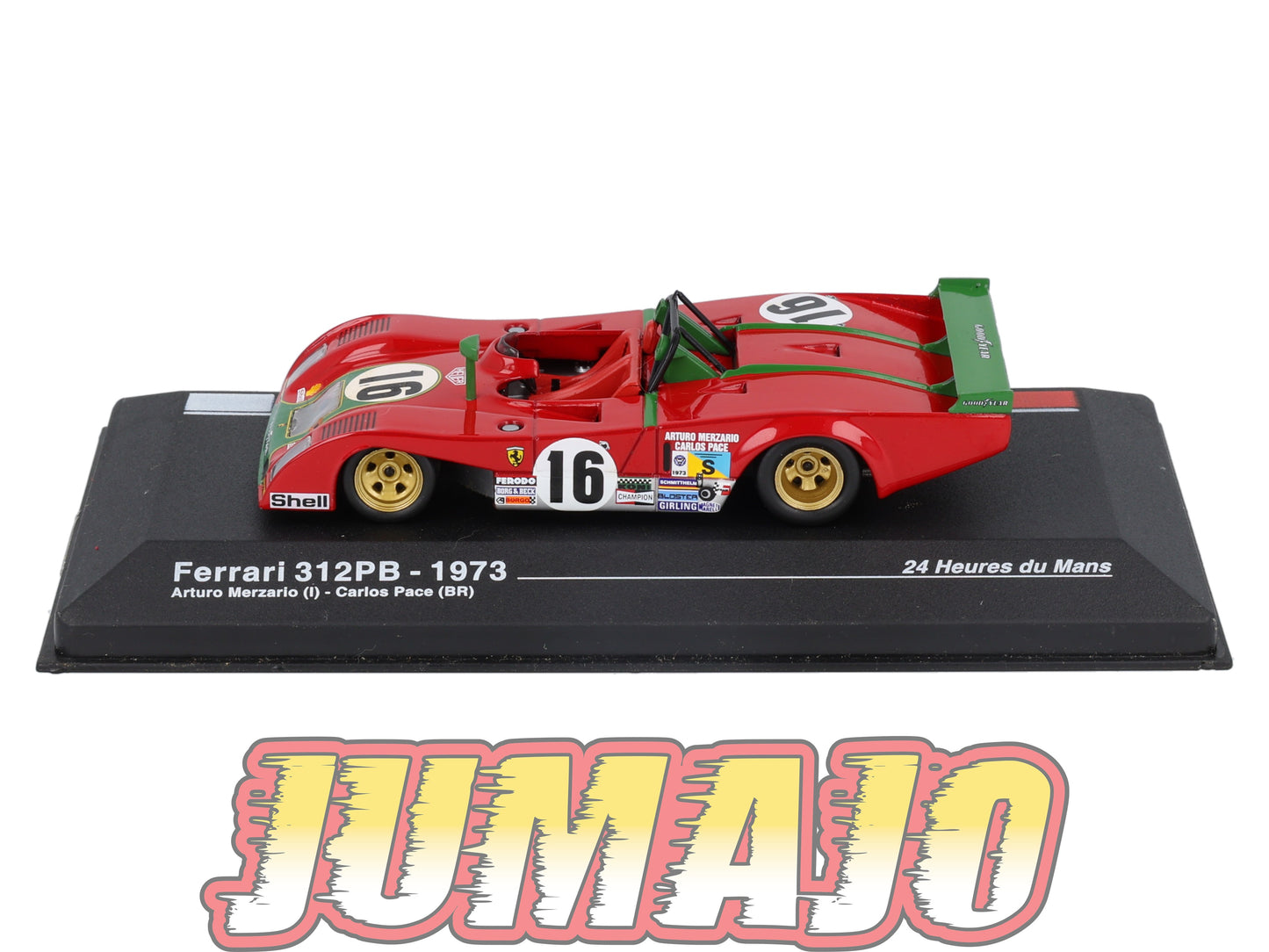 MS31 1/43 IXO Altaya 24H Du Mans FERRARI 312PB A.Merzario 1973 #16