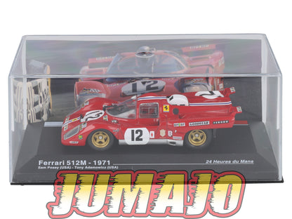 MS35 1/43 IXO Altaya 24H Du Mans FERRARI 512M S.Posey 1971 #12