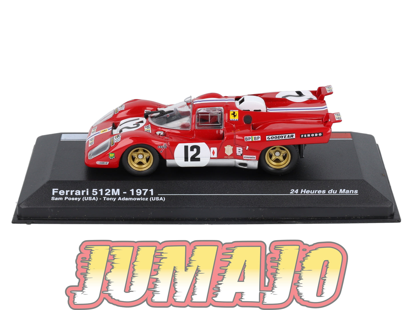 MS35 1/43 IXO Altaya 24H Du Mans FERRARI 512M S.Posey 1971 #12