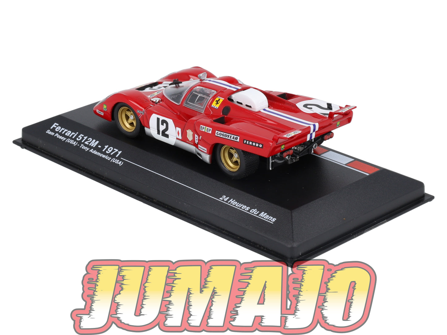 MS35 1/43 IXO Altaya 24H Du Mans FERRARI 512M S.Posey 1971 #12