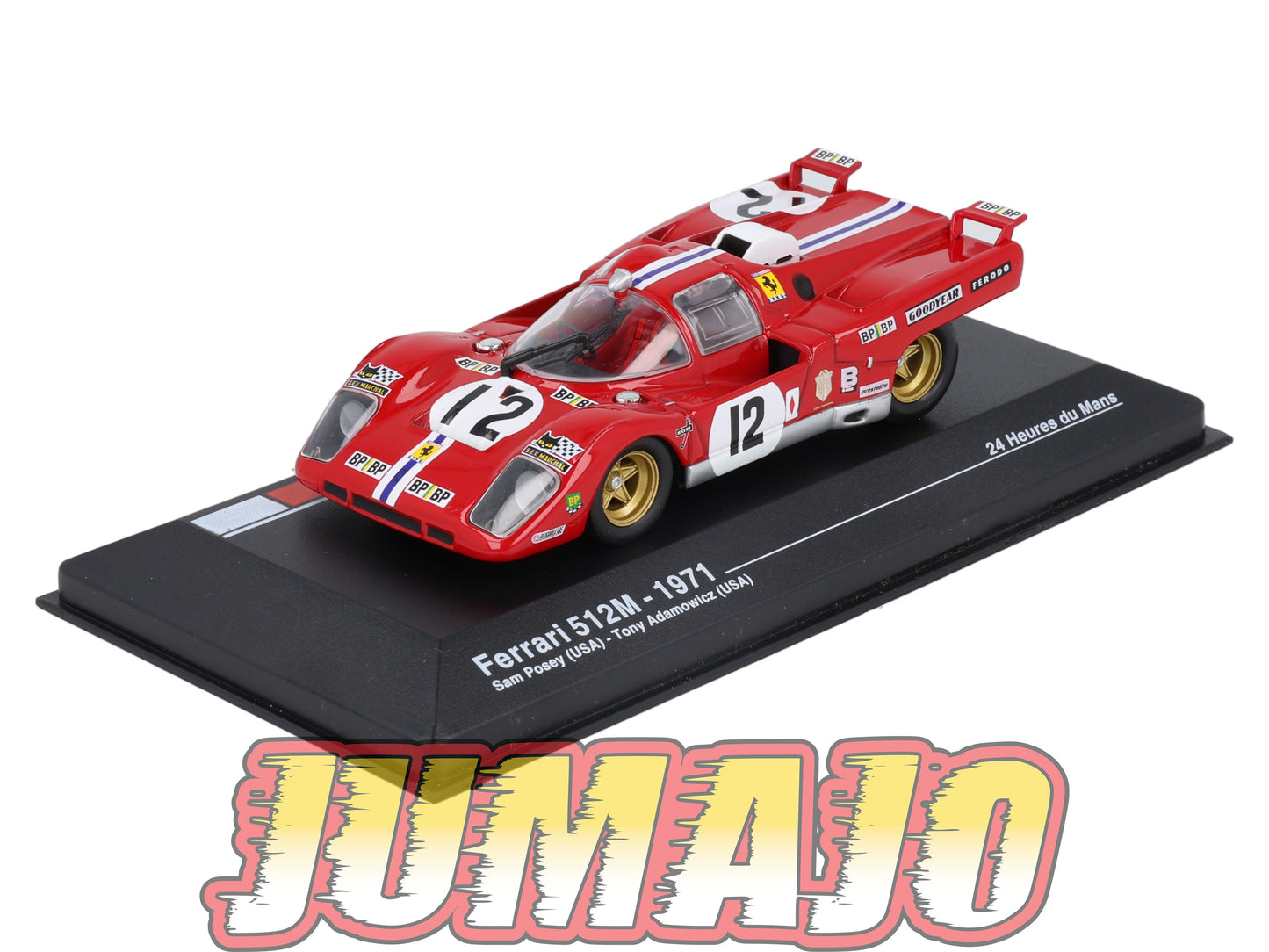 MS35 1/43 IXO Altaya 24H Du Mans FERRARI 512M S.Posey 1971 #12