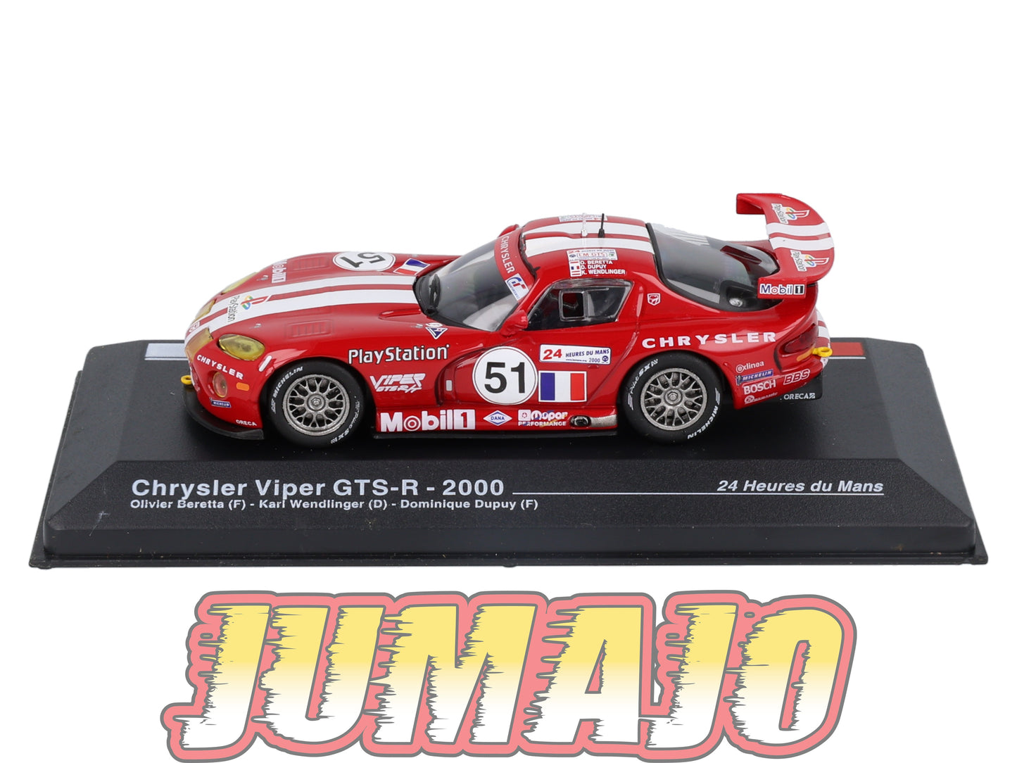 MS43 1/43 IXO Altaya 24H Le mans CHRYSLER Viper GTS-R 2000 O.Beretta #51