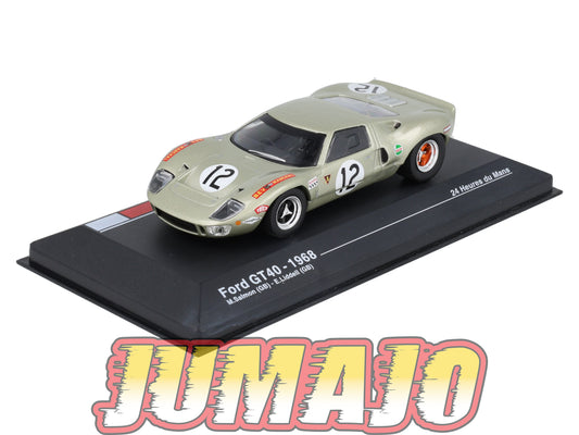 MS73 1/43 IXO Altaya 24H Du Mans FORD GT40 M.Salmon 1968 #12