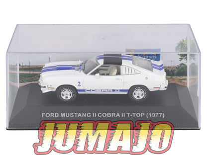 MUS36 Voiture 1/43 Altaya MUSTANG : FORD Mustang II Cobra II T-TOP 1977