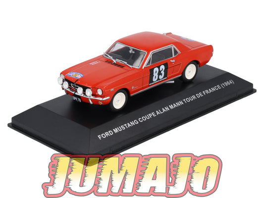 MUS42 Voiture 1/43 Altaya MUSTANG : Mustang Coupé Alan Mann Tour De France 1964