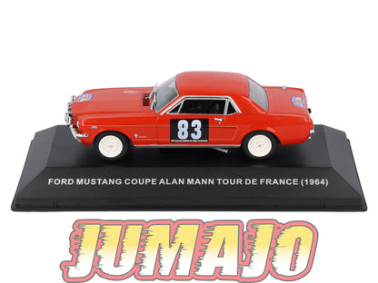 MUS42 Voiture 1/43 Altaya MUSTANG : Mustang Coupé Alan Mann Tour De France 1964