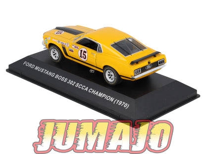 MUS49 Voiture 1/43 Altaya MUSTANG FORD Mustang Boss 302 SCCA Champion 1970