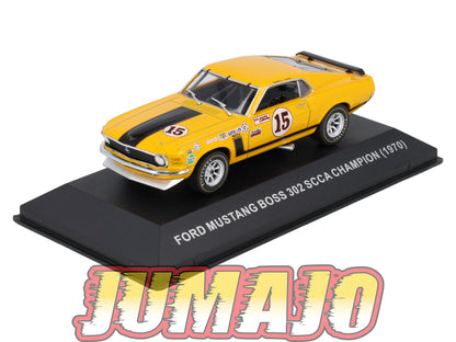 MUS49 Voiture 1/43 Altaya MUSTANG FORD Mustang Boss 302 SCCA Champion 1970