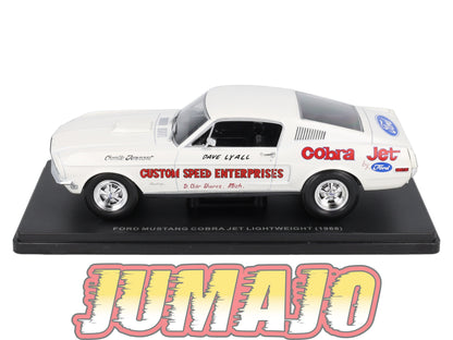 MUS51 Voiture 1/24 Altaya MUSTANG : FORD Mustang Cobra Jet Lightweight 1968