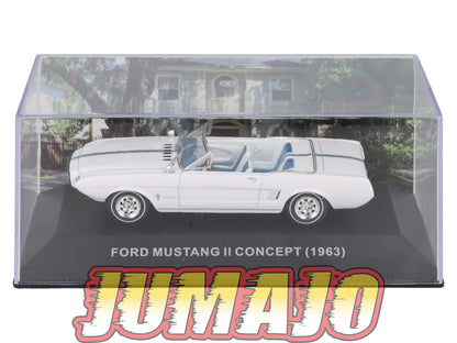 MUS56 Voiture 1/43 Altaya MUSTANG FORD Mustang II Concept 1963