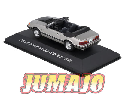 MUS63 Voiture 1/24 Altaya MUSTANG : FORD MUSTANG GT CONVERTIBLE 1983