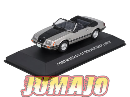MUS63 Voiture 1/24 Altaya MUSTANG : FORD MUSTANG GT CONVERTIBLE 1983