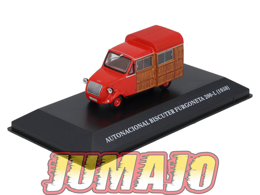 MVA38 Micro Voitures d'antan 1/43 Hachette AUTONACIONAL Biscuter Furgoneta 200L 1958