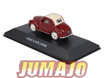 MVA70 Micro-Voitures d'antan 1/43 Hachette : SIMCA Six 1948