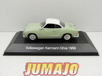 MX1 1/43 IXO DéAgostini Véhicules du Mexique : Volkswagen Karmann Ghia 1959