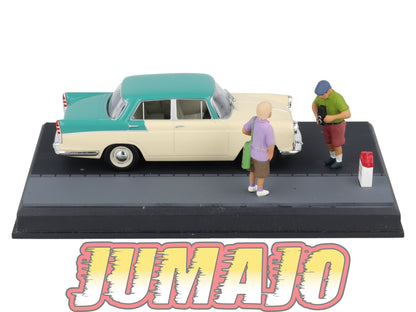 NB10 Voiture IXO 1/43 Diorama Route bleue AUSTIN Cambridge "les touristes anglais"