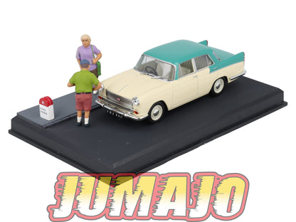 NB10 Voiture IXO 1/43 Diorama Route bleue AUSTIN Cambridge "les touristes anglais"