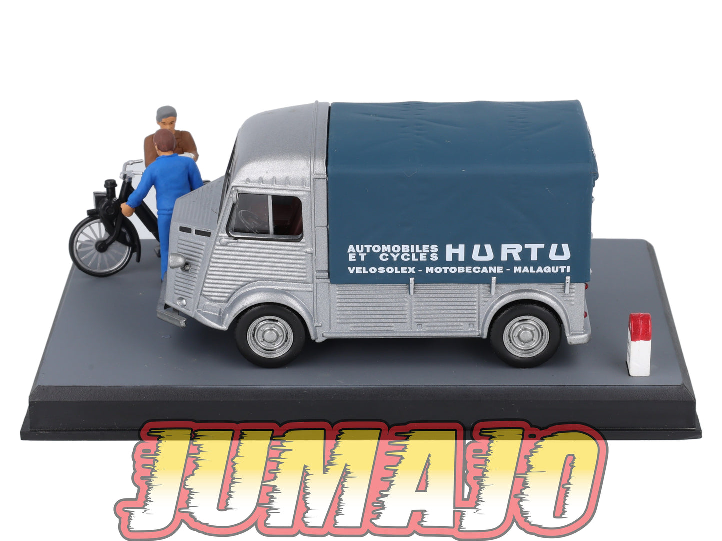 NB16 Voiture IXO 1/43 Diorama Route bleue CITROEN Type H Solex "La livraison"