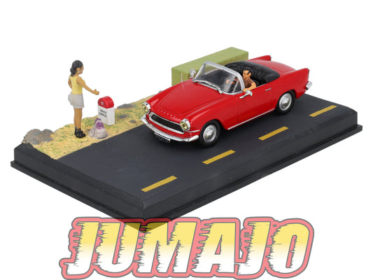 NB1 voiture IXO 1/43 diorama route bleue SIMCA Océane Autostop N7 Grand Corniche
