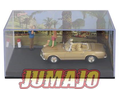 NB20 Voiture IXO 1/43 Diorama Route bleue MERCEDES Benz 280 SL "Festival de Cannes"