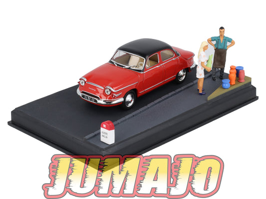 NB28 Voiture IXO 1/43 Diorama Route bleue PANHARD PL 17 "Les poteries"