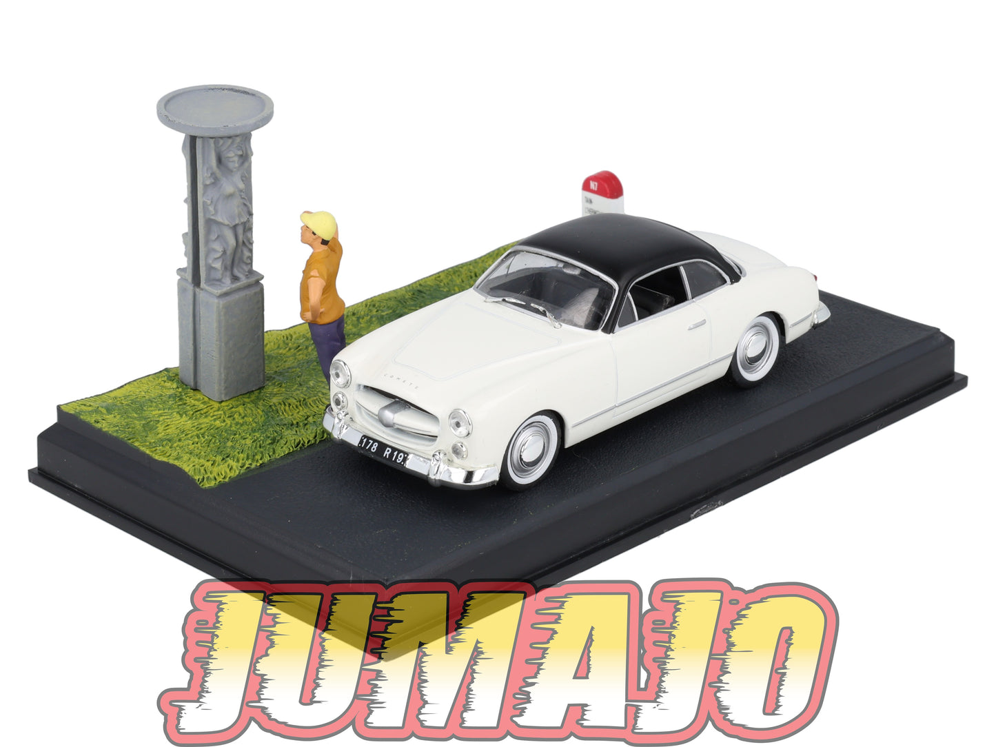 NB29 Voiture IXO 1/43 Diorama Route bleue FORD Comete "Monument latitude 45"