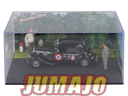 NB31 Voiture IXO 1/43 Diorama Route bleue CITROEN Traction 7S Monte-carlo Paris