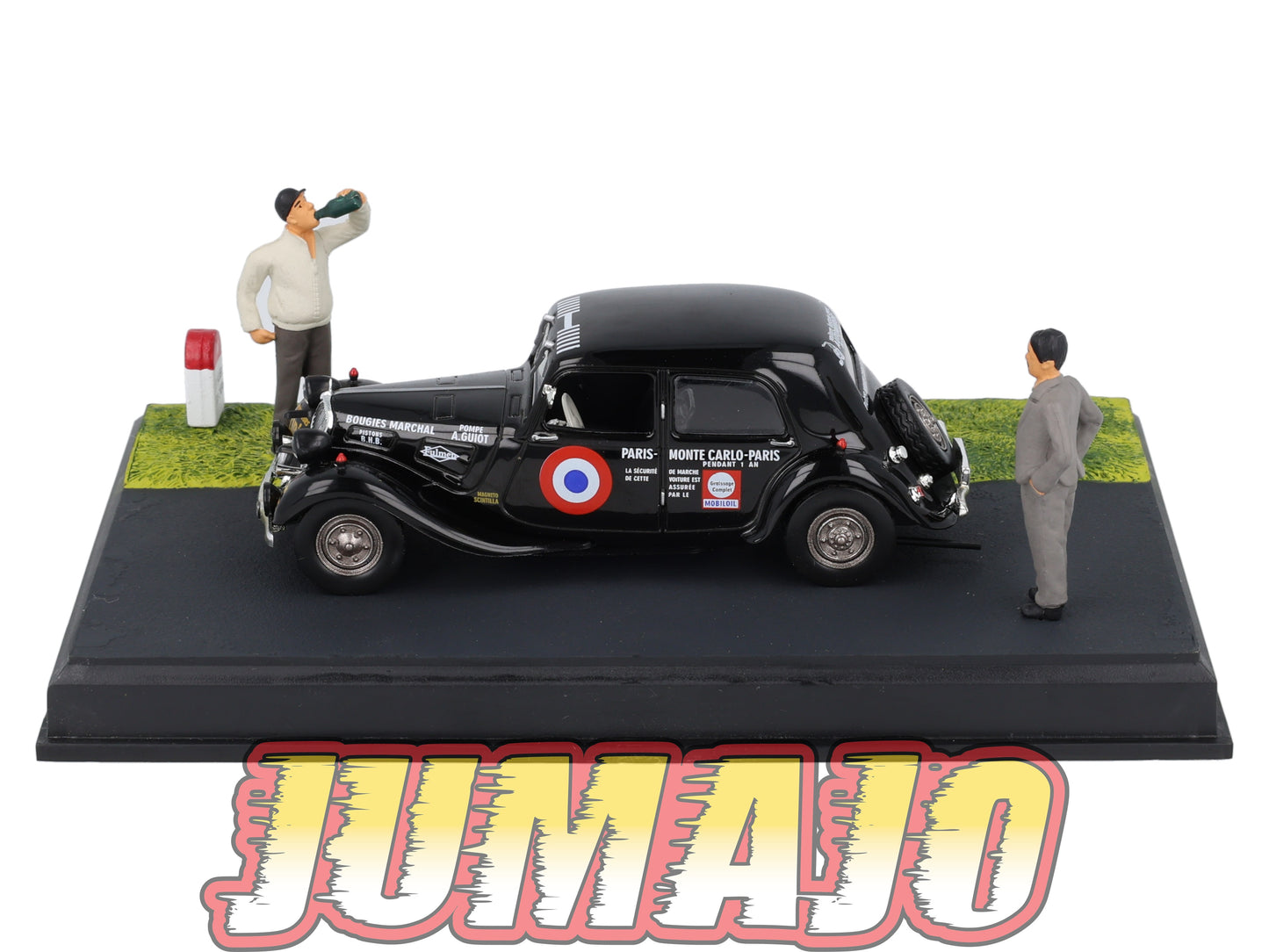 NB31 Voiture IXO 1/43 Diorama Route bleue CITROEN Traction 7S Monte-carlo Paris