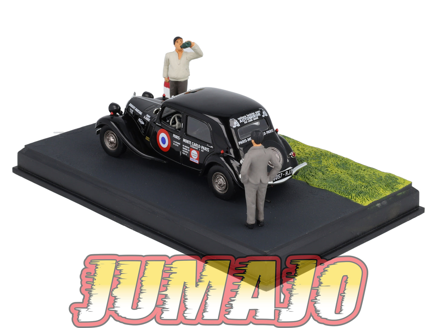 NB31 Voiture IXO 1/43 Diorama Route bleue CITROEN Traction 7S Monte-carlo Paris