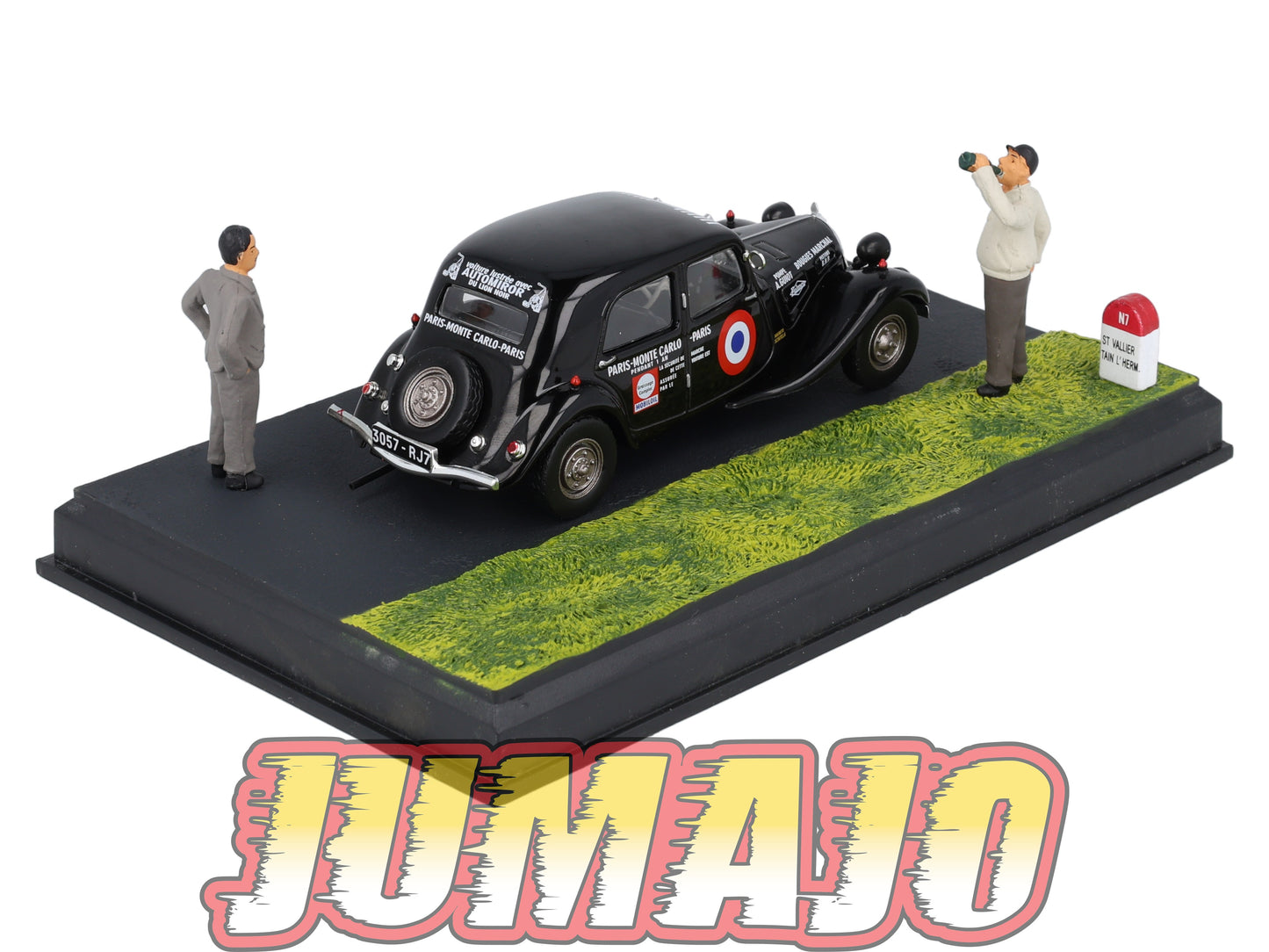 NB31 Voiture IXO 1/43 Diorama Route bleue CITROEN Traction 7S Monte-carlo Paris