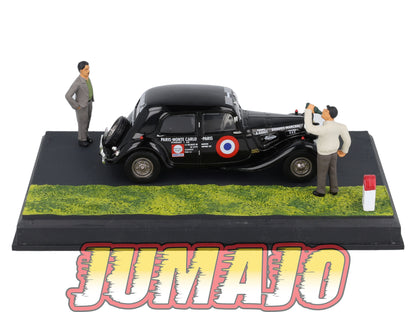 NB31 Voiture IXO 1/43 Diorama Route bleue CITROEN Traction 7S Monte-carlo Paris