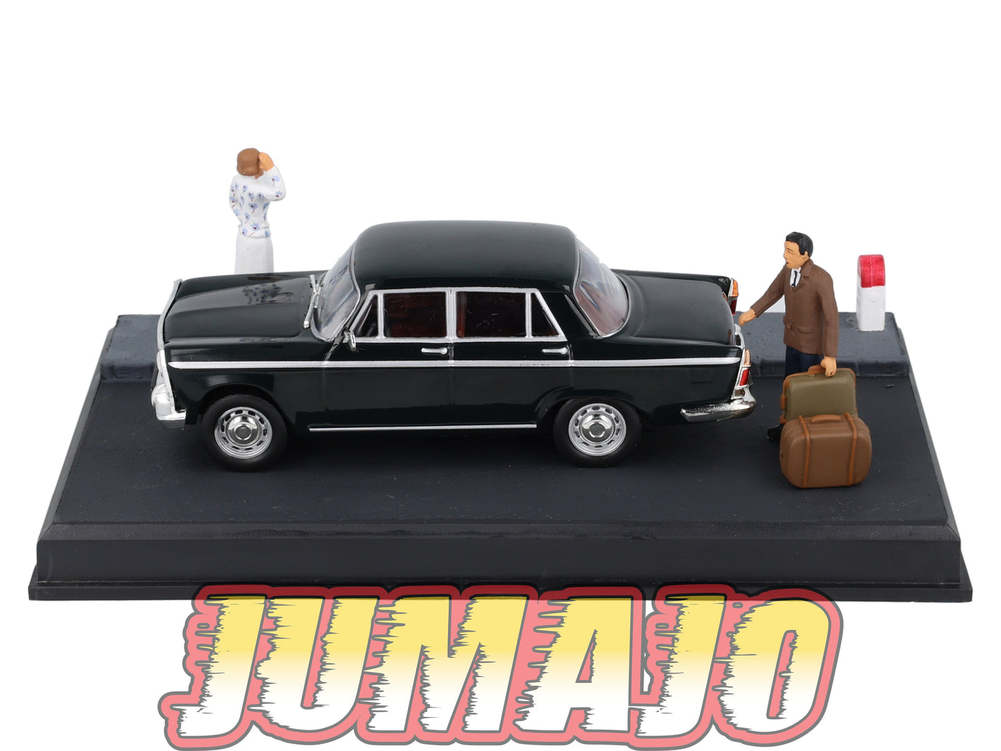 NB38 Voiture IXO 1/43 Diorama Route bleue SEAT 1500 L'Hôtel des Voyageurs