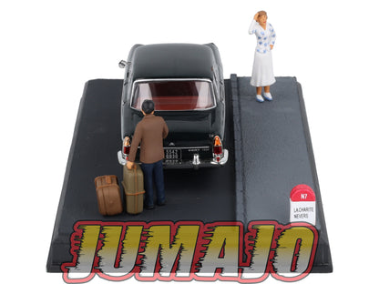 NB38 Voiture IXO 1/43 Diorama Route bleue SEAT 1500 L'Hôtel des Voyageurs