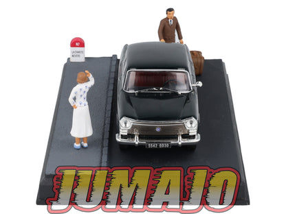 NB38 Voiture IXO 1/43 Diorama Route bleue SEAT 1500 L'Hôtel des Voyageurs