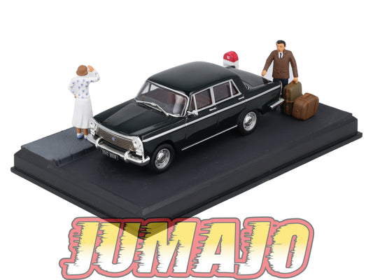 NB38 Voiture IXO 1/43 Diorama Route bleue SEAT 1500 L'Hôtel des Voyageurs